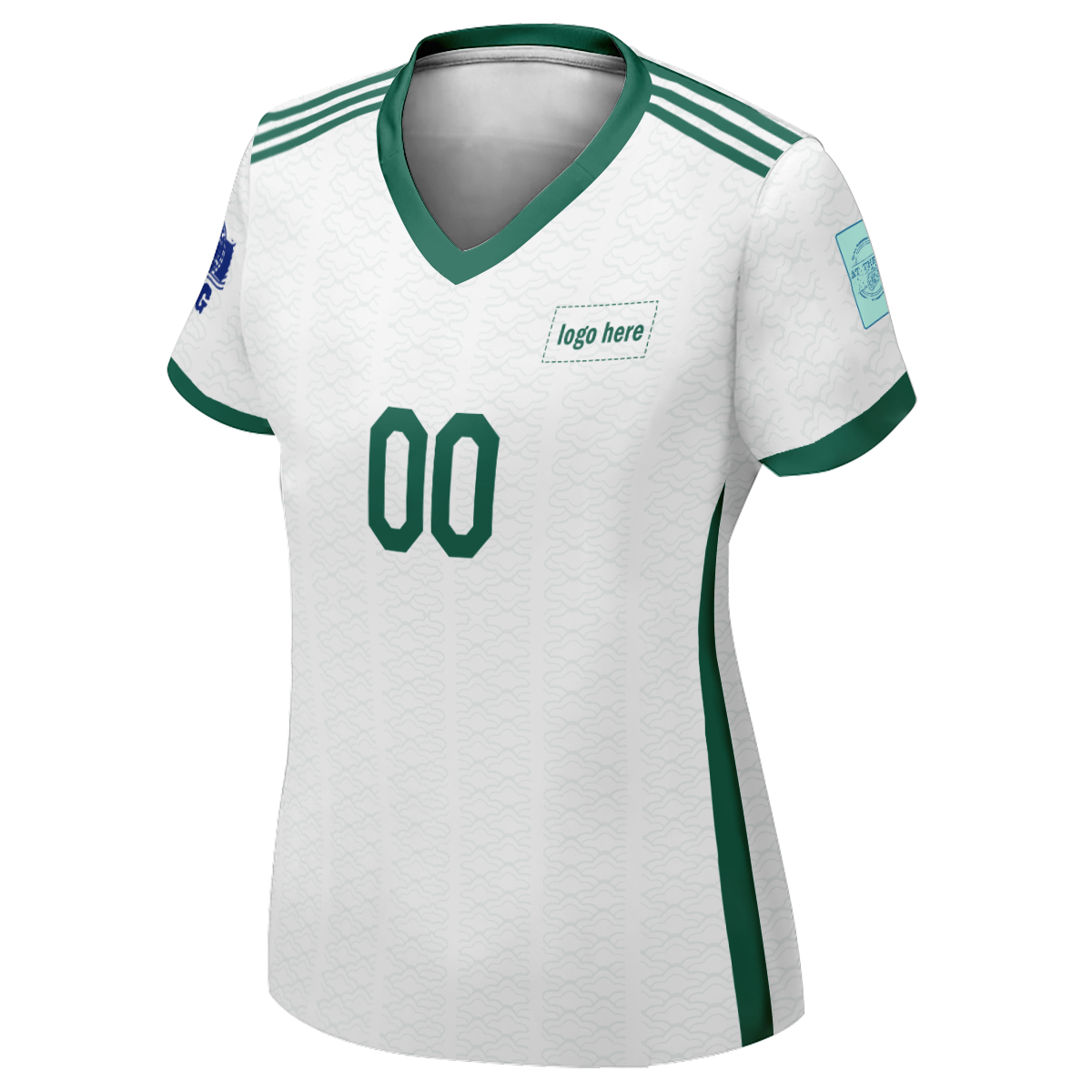 Maillot de football personnalisé de la Coupe du monde d'Algérie authentique pour femmes avec logo