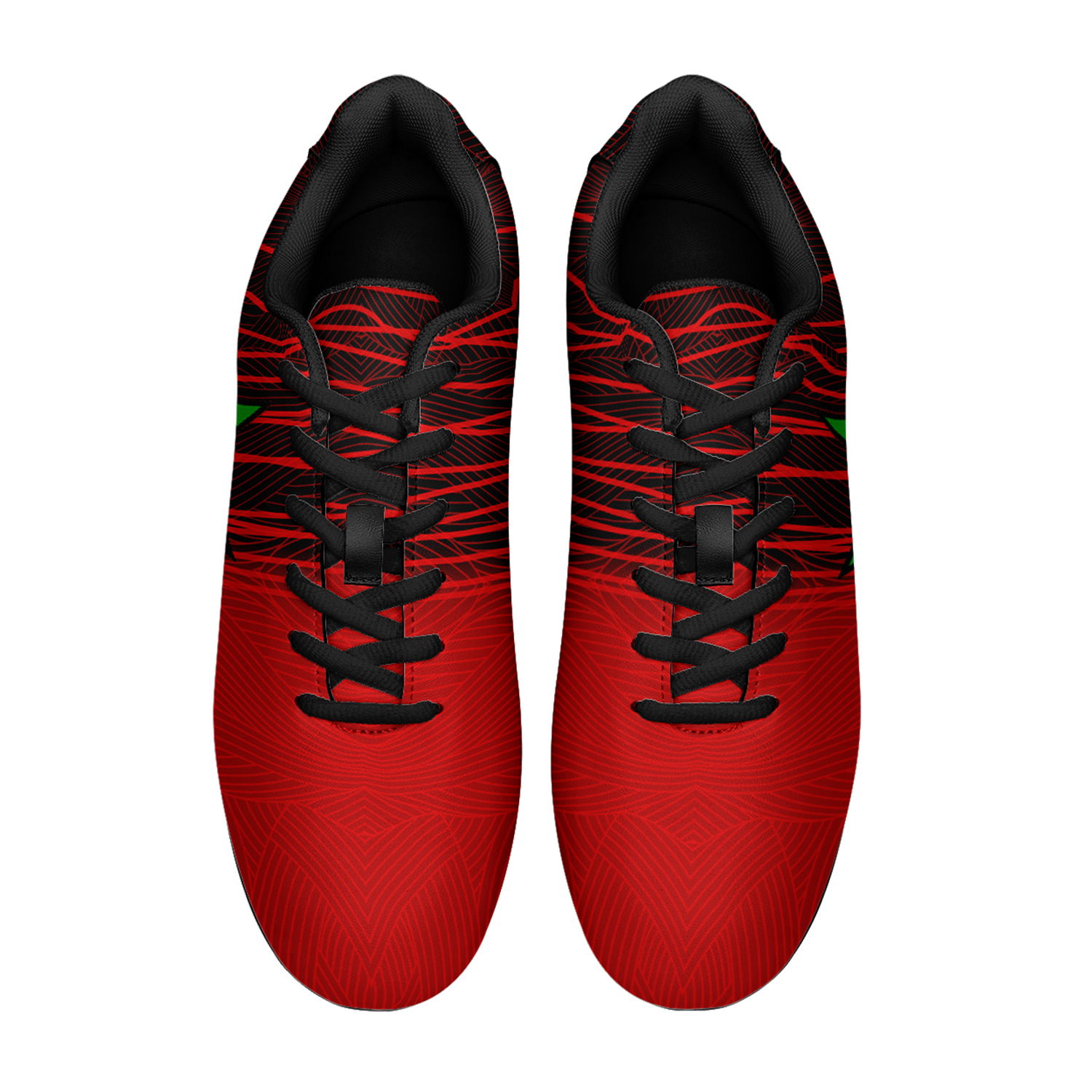 Crampons de football en plein air de l'équipe du Maroc de la Coupe du monde de la FIFA 2022 sur mesure