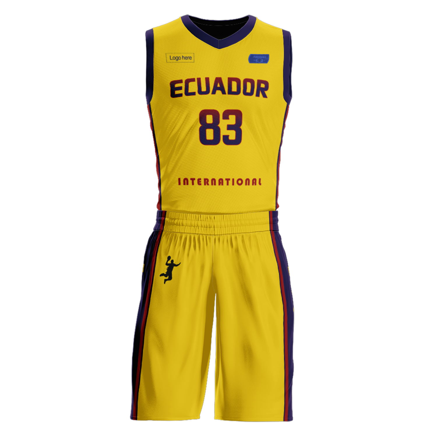 Costumes de basket-ball personnalisés de l'équipe d'Équateur